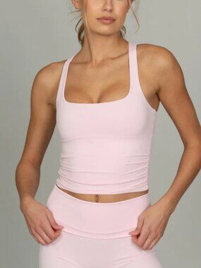 Ballet Pink CoreSculpt Cutout Tank
